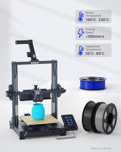 ELEGOO PLA Filament 1.75mm White 4KG, 3D Printer Filament Dimensional Accuracy - Image 5