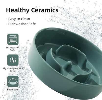 Ceramic 0.9 Cup Dog Bowl Slow Feeder - Image 5