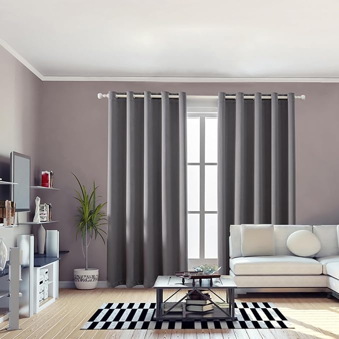 Anytime 100% Blackout Curtain 2 Panels Set, Thermal Insulated Window Drapes - Image 5