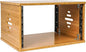 Sound Town DIY 6U Solid Carbonized Bamboo Studio Equipment Rack w/ 14.2" Depth by SOUNDTOWN