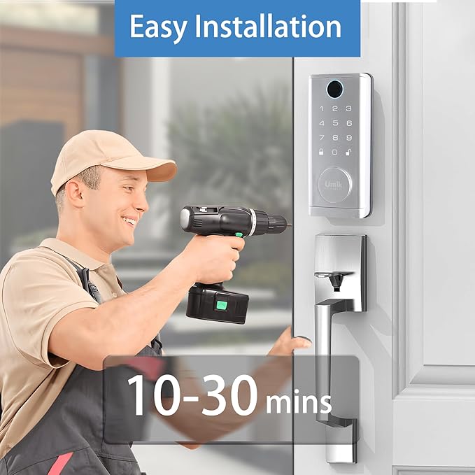 UMIK UMIKSMART Fingerprint Smart Door Lock - Image 5