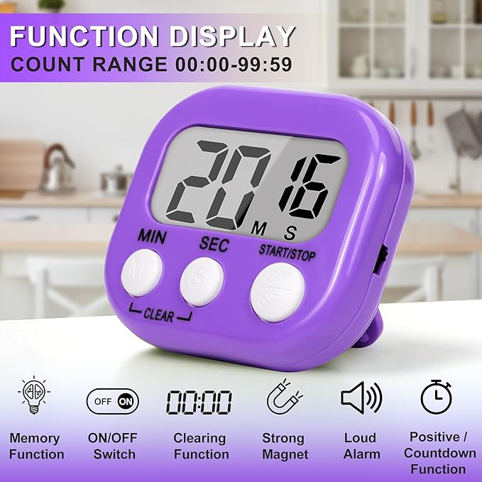 ZILLEEN Classroom Timer for Kids Teachers 2 Pack Digital Timers - Image 2
