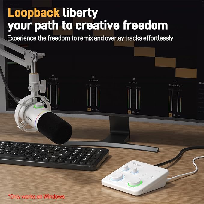 MAONO USB Audio Interface for PC: Interface - Image 4