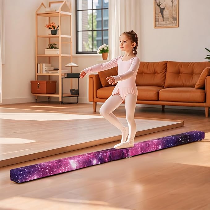 Giantex 7FT/8FT/9FT Balance Beam, Folding Gymnastics Beam w/Carry Handles - Image 6