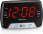 Westclox Large 1.4” Red LED Digital FM Clock Radio by Westclox