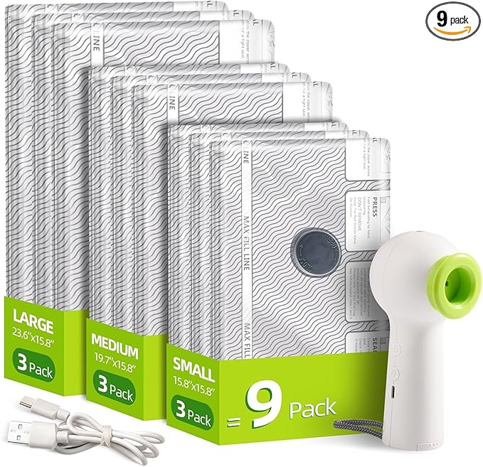 VACKFOX Travel Vacuum Storage Bags by VACKFOXVacuumStorageBags
