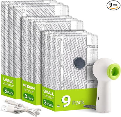 VACKFOX Travel Vacuum Storage Bags by VACKFOXVacuumStorageBags