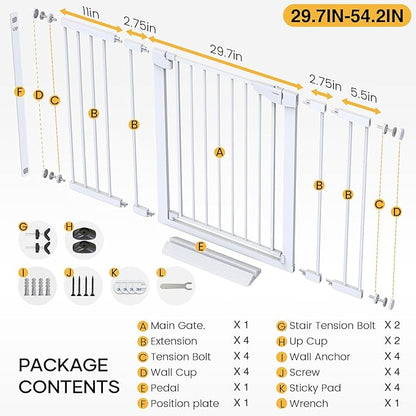 Cumbor 36" Extra Tall Baby Gate - Image 7