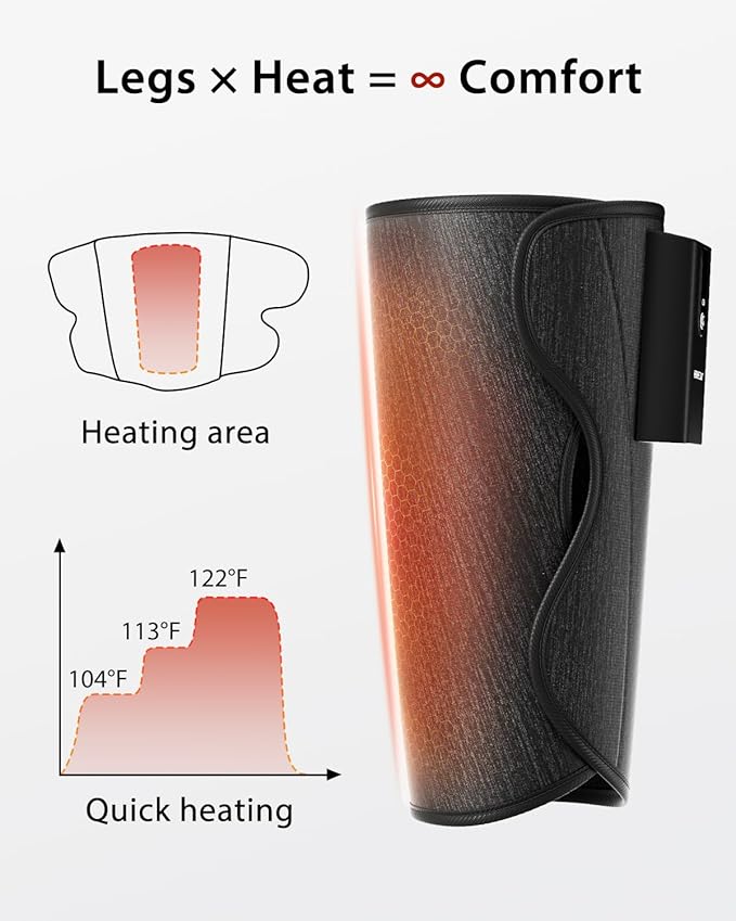 CINCOM Leg Massager with Heat and Air Compression, Cordless Calf Massager - Image 4
