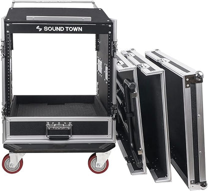 Sound Town 12U PA DJ Pro Audio Rack/Road ATA Case - Image 2