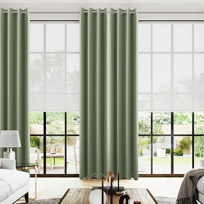 KOUFALL 96 Inches Long Curtains Drapes by KOUFALL