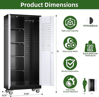 Broom Closet Storage Cabinet - Image 3