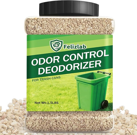 1.5 lbs Trash Can Deodorizer & Absorber – Outdoor Garbage Bin Odor Eliminator by Felizlab