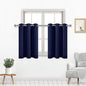 DWCN Navy Short Curtains 36 Inches Long, Small Blackout Curtains by DWCN