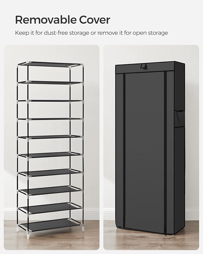 SONGMICS 10-Tier Shoe Rack, Shoe Storage Cabinet - Image 8