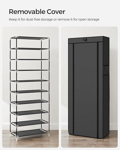 SONGMICS 10-Tier Shoe Rack, Shoe Storage Cabinet - Image 8