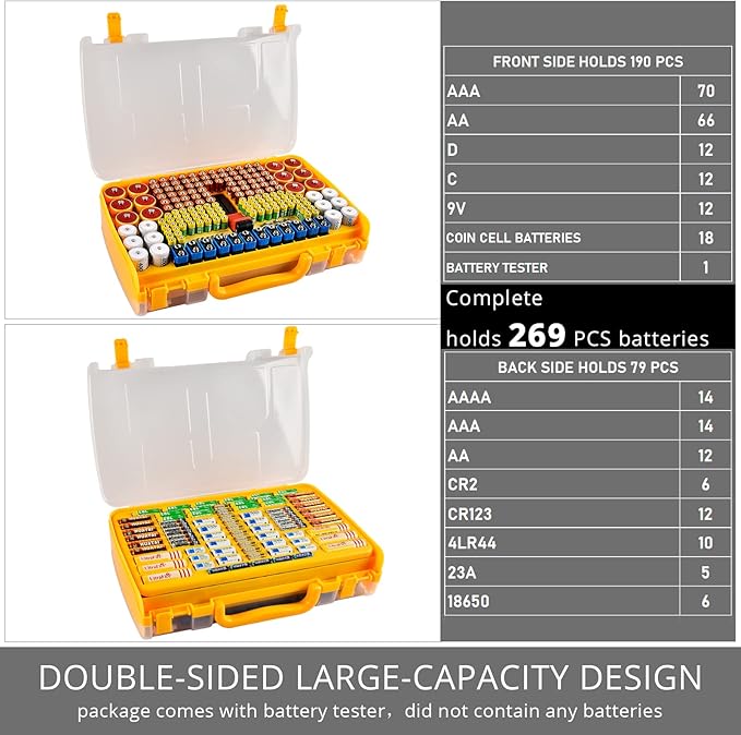 Battery Organizer Storage Holder Box Case - Image 3