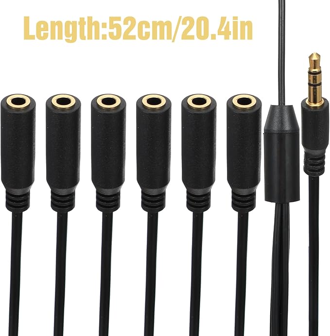 FdcZeyxior 3.5mm Headphone Splitter, 3.5mm Splitter Multi Headphone Splitters 1 - Image 2