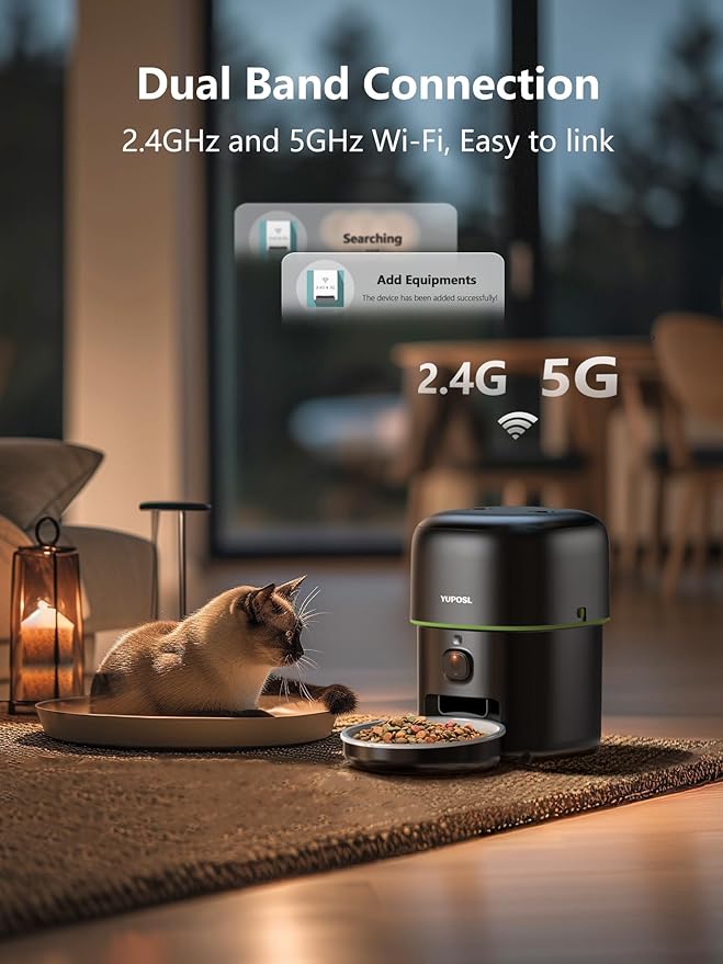 Automatic Cat Feeder with Camera - 5G WiFi Auto Cat Food Dispenser - Image 6