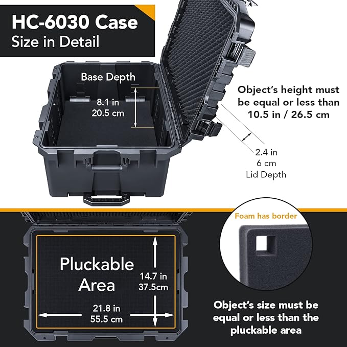 Lykus HC-6030 Large Waterproof Hard Case - Image 3