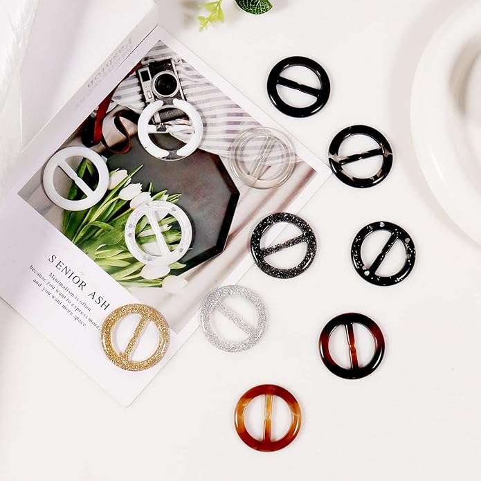 T-Shirt Clips 9 PCS, Clothes Corner Knotted Button, Fashion Alloy Pearl - Image 2