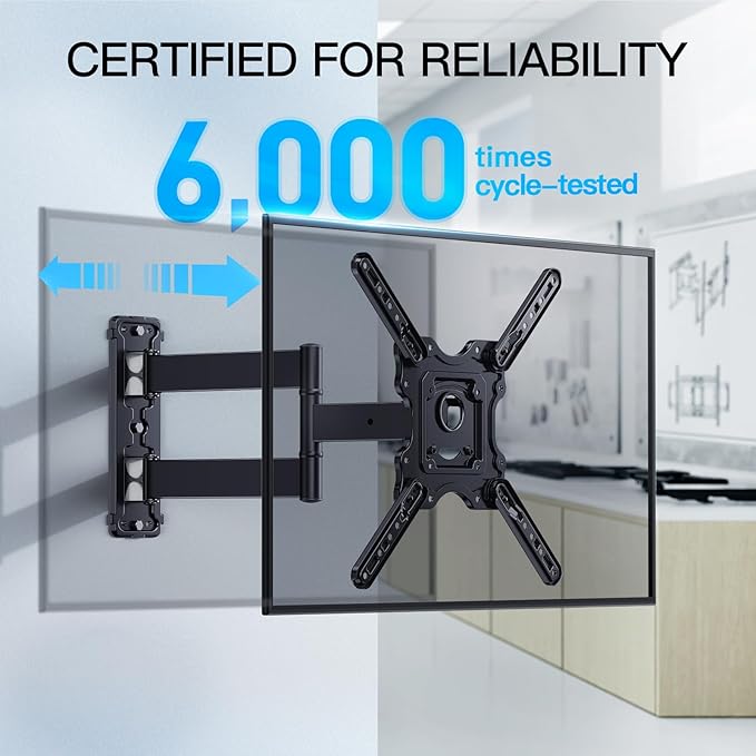 PERLESMITH Full Motion TV Wall Mount - Image 3