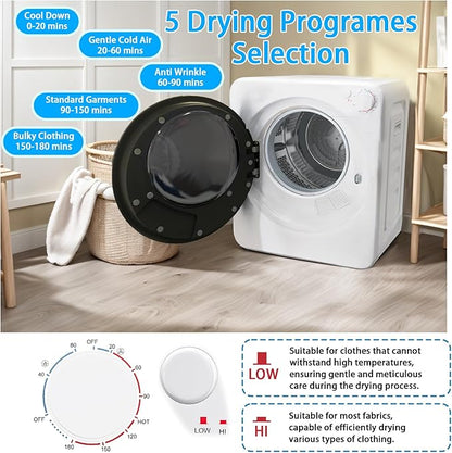 Compact Washer and Dryer Combo Set, 2.0 Cu.Ft Full-Automatic Washing Machine - Image 6