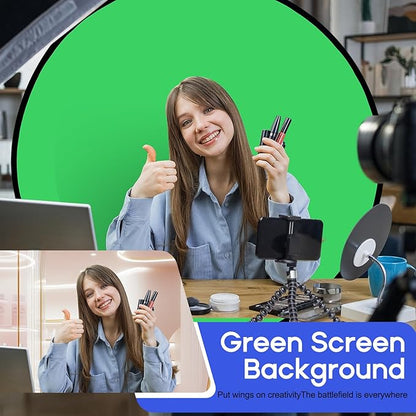 Portable Blue Green Screen Chair, 57 in Greenscreen Backdrop - Image 7