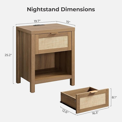 SICOTAS Rattan Night Stand - Image 3