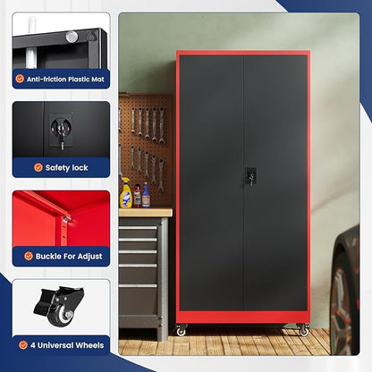 Yizosh Metal Garage Storage Cabinet - Image 4