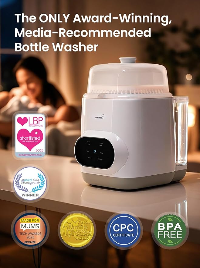 Grownsy EaseClean Bottle Washer Pro | All-in-One Bottle Washer and Sterilizer - Image 9