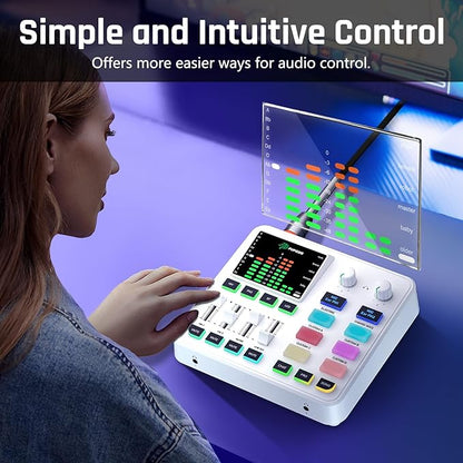 PUPGSIS qwe Gaming Audio Mixer, Audio Interface - Image 7