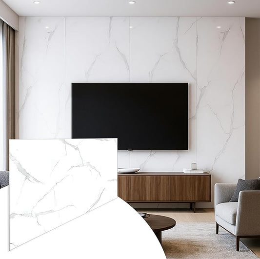 Dundee Deco Faux Marble Wall Panels - 2 ft X 4 ft - Glossy by DundeeDeco