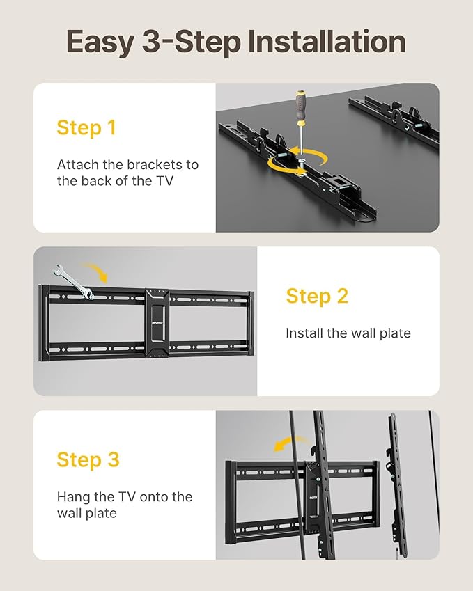 monTEK Heavy Duty Tilting TV Wall Mount - Image 9