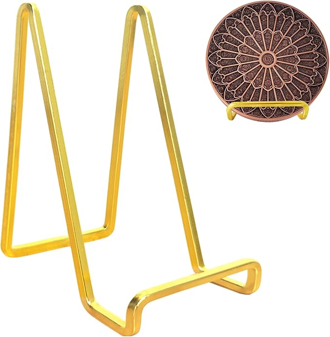 3 Pack 6 inch Metal Plate Stands by Kruodop