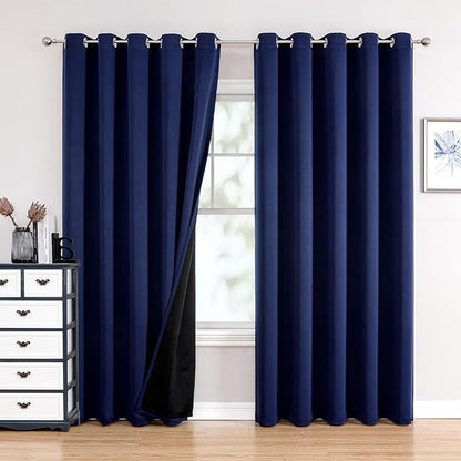 ChrisDowa 100% Blackout Curtains 84 inch Long by ChrisDowa