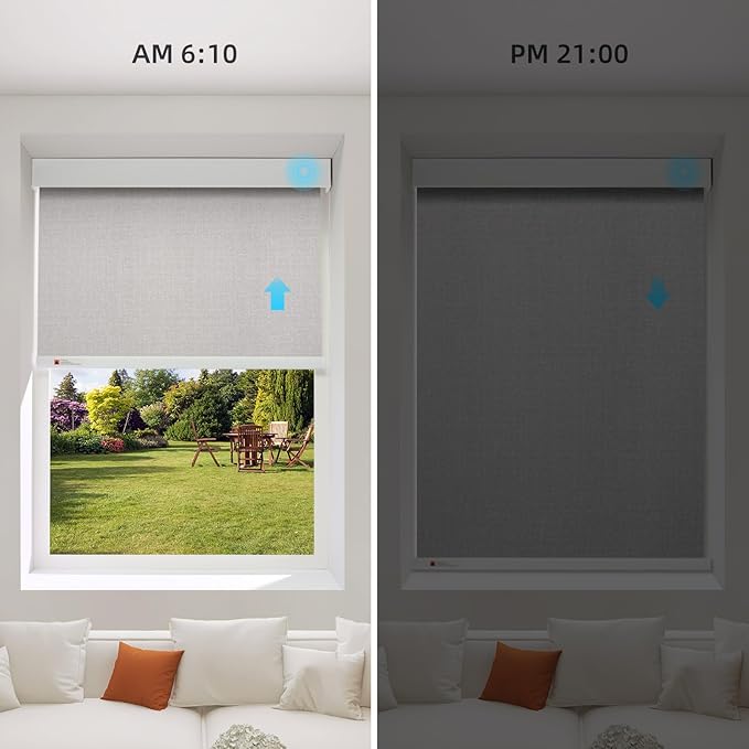 ZSTARR Motorized Smart Blind for Window, Automatic Blackout Roller Shade - Image 3