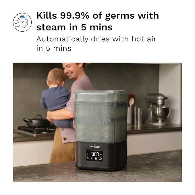 Baby Brezza 10 Minute SuperQuick Bottle Sterilizer + Dryer - Image 4