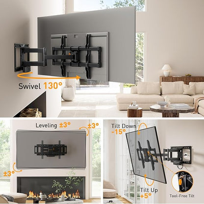 Perlegear Full Motion TV Wall Mount - Image 5