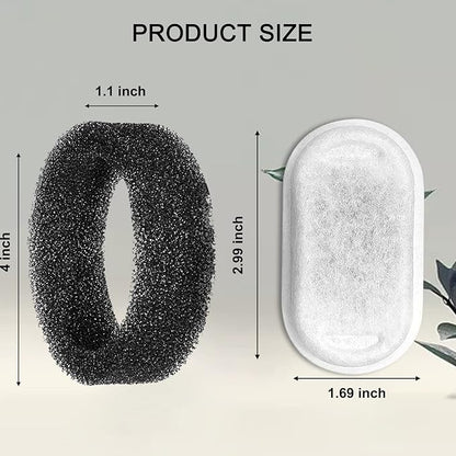 Cat Water Fountain Filters for 108/3.2L& 67oz/2L Stainless Steel Pet Water - Image 2