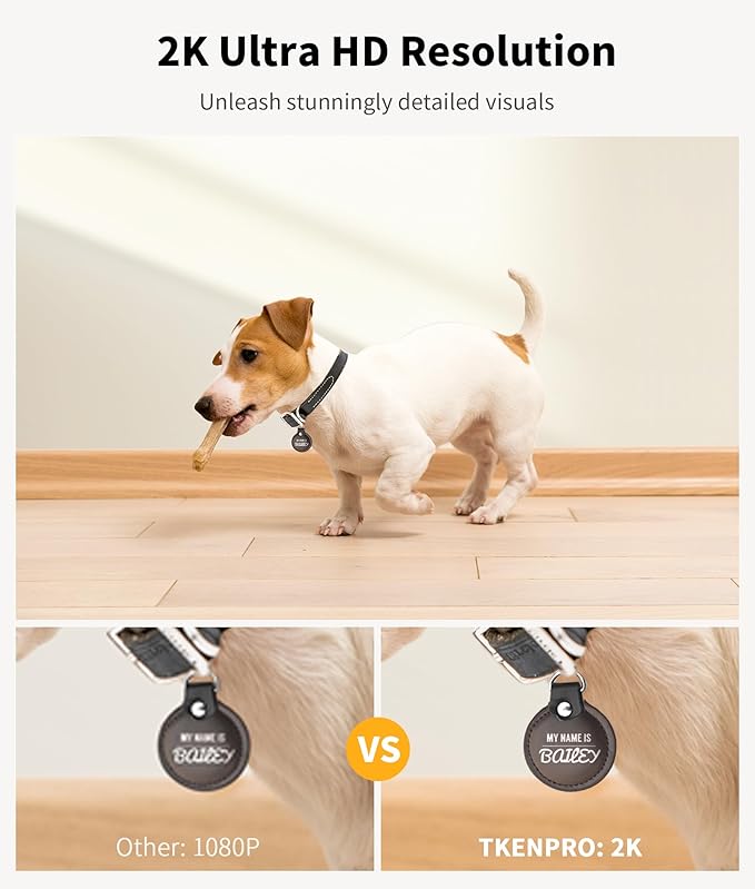 2K Pet Camera Treat Dispenser, 360°View Dog Camera - Image 3