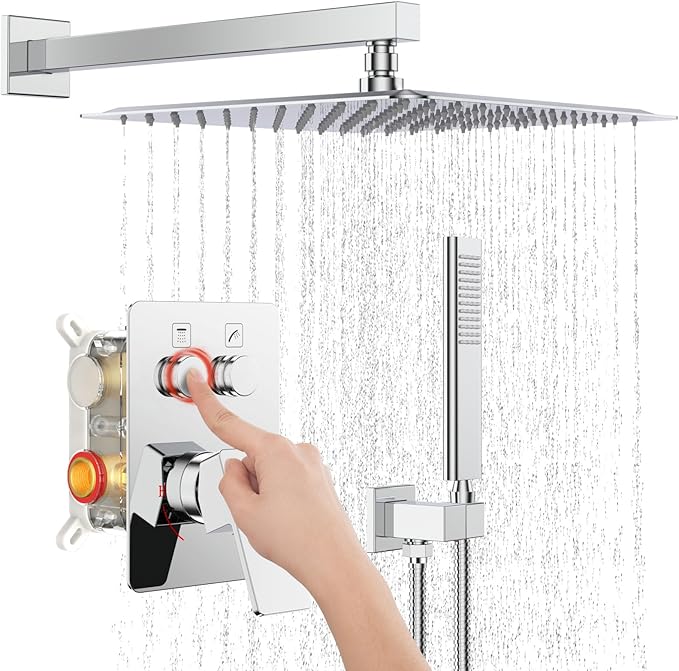 Iriber Chrome Shower System Wall Mount by Iriber