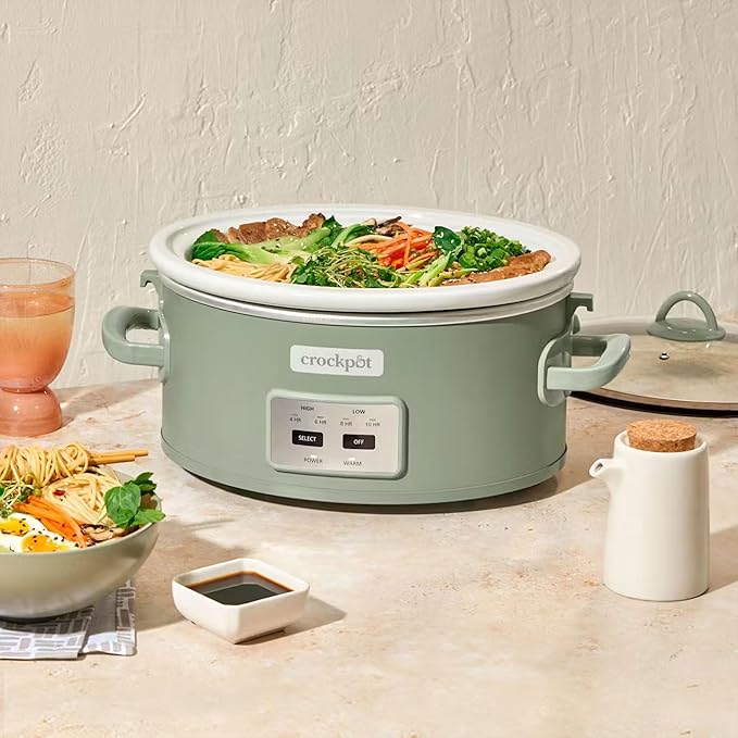 Crock-Pot Locking Lid 6qt Cook and Carry Programmable Slow Cooker Moonshine - Image 4