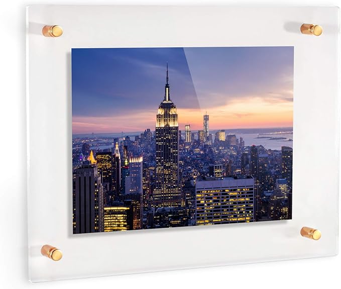 ArtToFrames 22x30 Inch Double Panel Floating Acrylic Picture Frame comes - Image 2