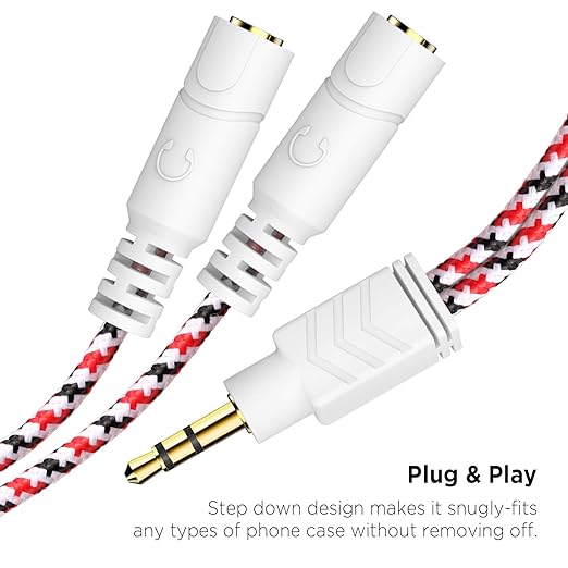 DUKABEL Headphone Splitter, 3.5mm Splitter Cable - Image 8
