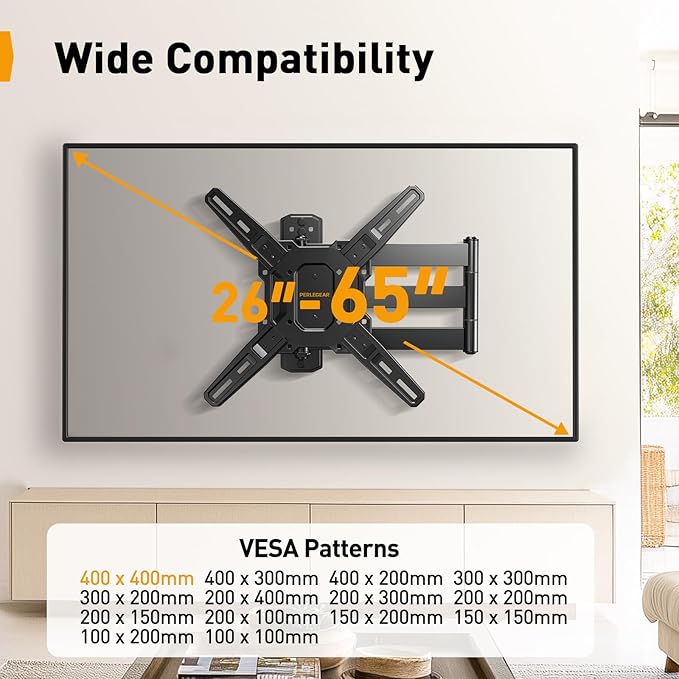 Perlegear Long Arm TV Wall Mount - Image 2