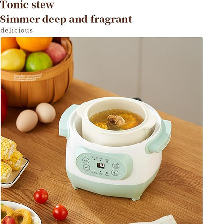 1L Ceramic Stew Pots Electric Porridge Soup Cooker - Image 3