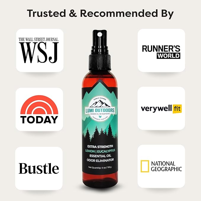 Lumi Outdoors Natural Shoe Deodorizer Spray and Foot Powder Bundle - Image 5