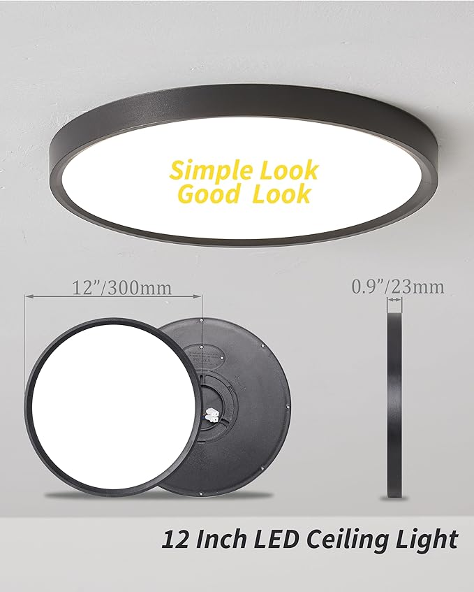 4Pack 12 Inch Dimmable Led Flush Mount Ceiling Light Fixture, 5CCT Selectable - Image 6