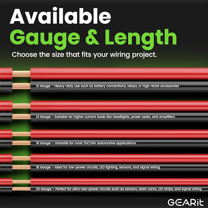 GEARit 18 Gauge Wire - 500ft Black/Red - 2 Conductor CCA - Image 8